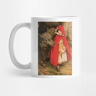 Vintage Fairy Tales, Little Red Riding Hood by Jessie Willcox Smith Mug